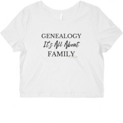 Ladies Slim Fit Crop Top Tee