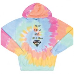 Unisex Tie-Dye Fleece Hoodie