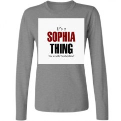 Ladies Relaxed Fit Basic Long Sleeve Tee