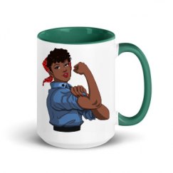 15oz Ceramic Mug with Color Inside