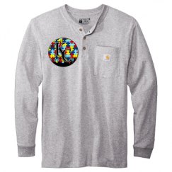 Unisex Carhartt Long Sleeve Henley Tee