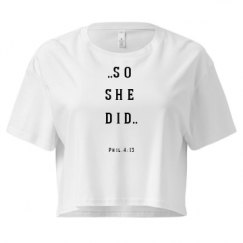 Ladies Festival Cali Crop Top Tee