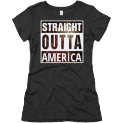 Ladies Slim Fit Super Soft Triblend Tee