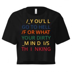 Ladies Festival Cali Crop Top Tee