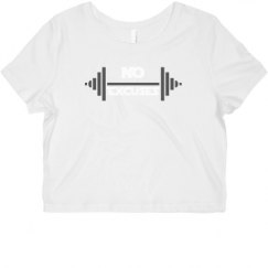 Ladies Slim Fit Crop Top Tee