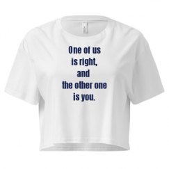 Ladies Festival Cali Crop Top Tee