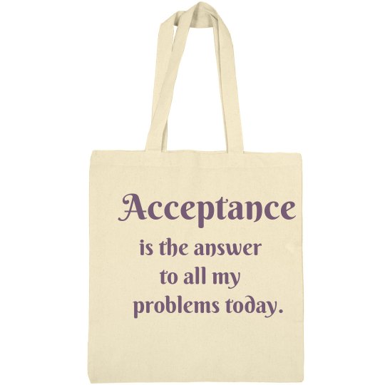 Acceptance Tote Bag Acceptance Tote Bag