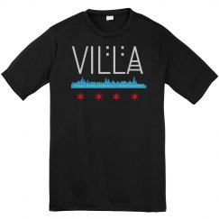 Youth Villa Chicago Skyline-Flag Athletic Performance 