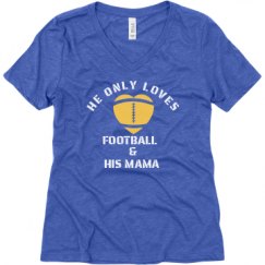 Ladies Relaxed Fit Super Soft Triblend V-Neck Tee