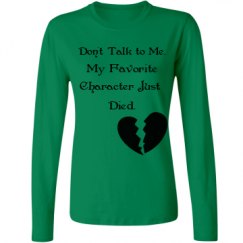 Ladies Relaxed Fit Basic Long Sleeve Tee