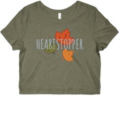 Ladies Slim Fit Crop Top Tee