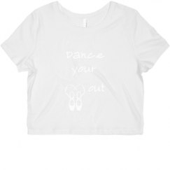 Ladies Slim Fit Crop Top Tee