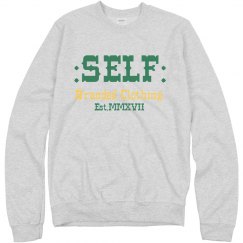 Self Branded Gray Green Gold Sweat Shirt