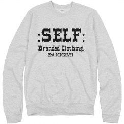 Self Branded Gray Blk Sweat Shirt