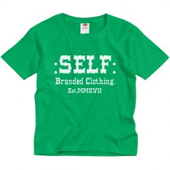 Youth SELF Branded Green White