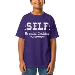 Youth SELF Branded Purple White