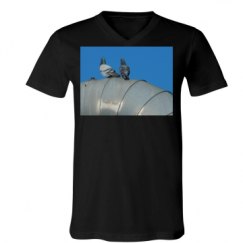 Unisex V-Neck Jersey Tee