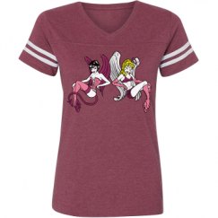 Ladies Relaxed Fit Vintage Sports Tee