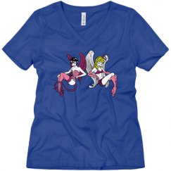 Ladies Relaxed Fit V-Neck Tee