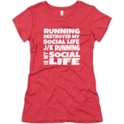 Ladies Slim Fit Super Soft Triblend Tee