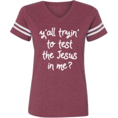 Ladies Relaxed Fit Vintage Sports Tee