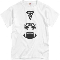 Pizza, Beer, Football Men's T-Shirt