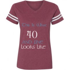 Ladies Relaxed Fit Vintage Sports Tee