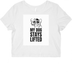 Ladies Slim Fit Crop Top Tee