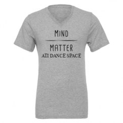 Unisex CVC Jersey V-Neck T-Shirt