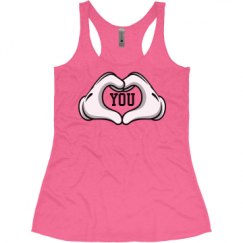 Ladies Slim Fit Super Soft Racerback Triblend Tank