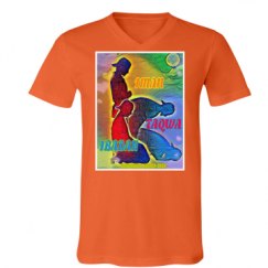 Unisex V-Neck Jersey Tee