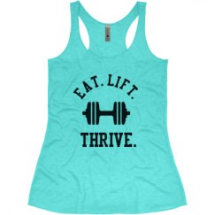 Ladies Slim Fit Super Soft Racerback Triblend Tank