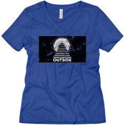 Ladies Relaxed Fit V-Neck Tee