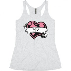 Ladies Slim Fit Super Soft Racerback Triblend Tank
