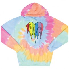 Unisex Tie-Dye Fleece Hoodie