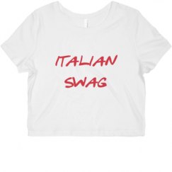 Ladies Slim Fit Crop Top Tee