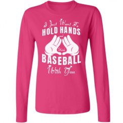 Ladies Relaxed Fit Basic Long Sleeve Tee