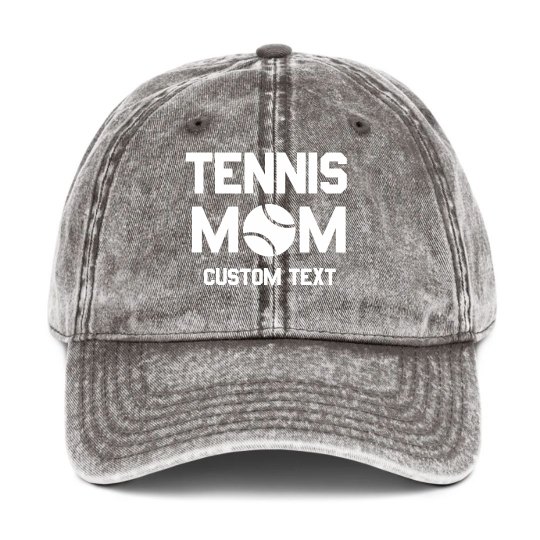 Add Your Text Tennis Mom Baseball Cap