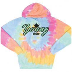 Unisex Tie-Dye Fleece Hoodie