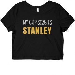 Ladies Slim Fit Crop Top Tee