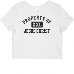 Ladies Slim Fit Crop Top Tee