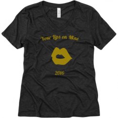 Ladies Relaxed Fit Super Soft Triblend V-Neck Tee