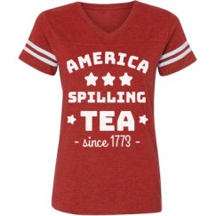 Ladies Relaxed Fit Vintage Sports Tee