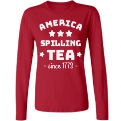 Ladies Relaxed Fit Basic Long Sleeve Tee