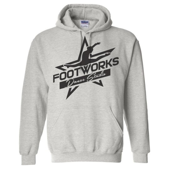 Adult Gray Footworks Hoodie