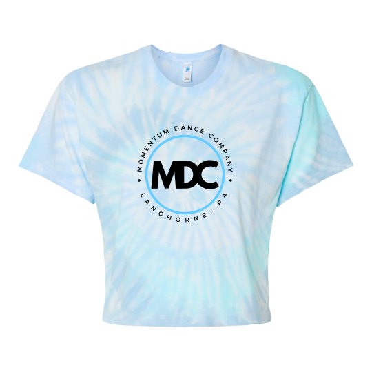 adult MDC tie dye crop t