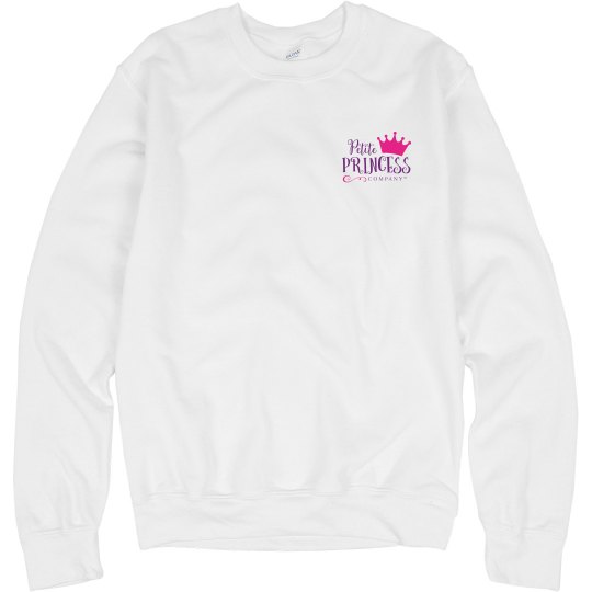 Adult white sweatshirt PPC logo