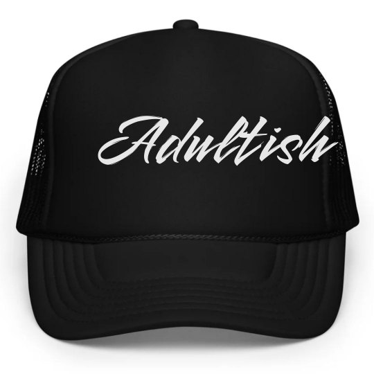 Adultish Caps- Solid BLK