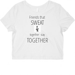 Ladies Slim Fit Crop Top Tee