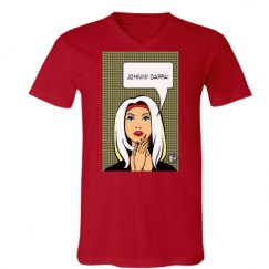 Unisex V-Neck Jersey Tee